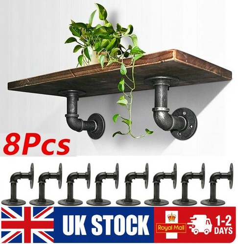 8pcs pipe shelf brackets - pipe,