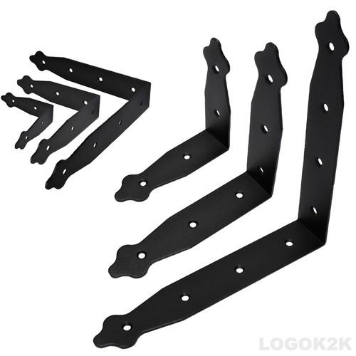 Black corner bracket angle - black,