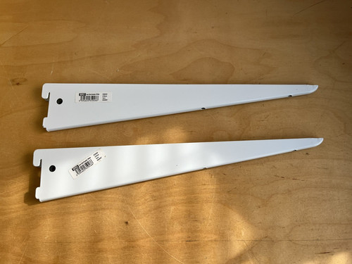 Twin slot shelving white - twin,
