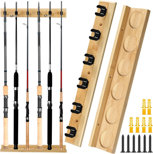 Wall mounted fishing rod - mounted,