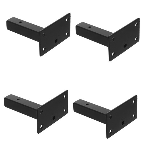 Black steel shelf - black,