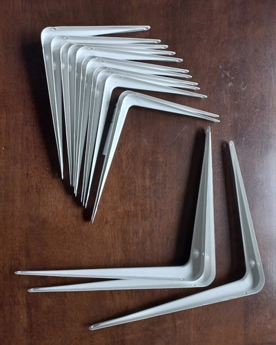 White steel shelving - steel,
